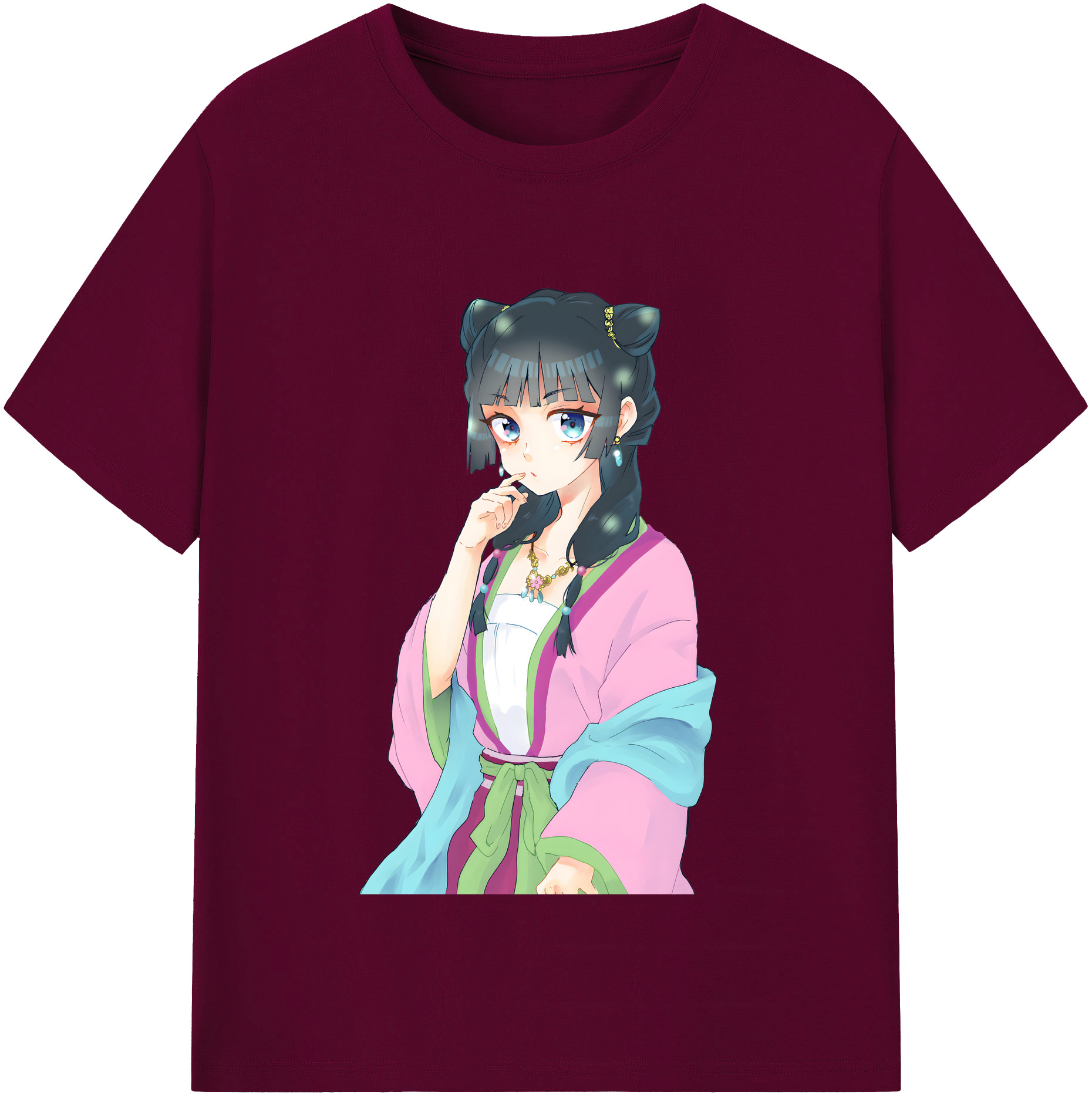 （画像用） 薬屋のひとりごと The Apothecary Diaries レディースカジュアルプリントTシャツ（綿100％）